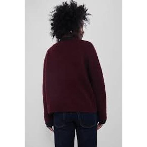 TUCKERNUCK Oxblood Boucle Fallon Cardigan Size XL NWT Retail $248 Tuckernuck - Picture 2 of 6